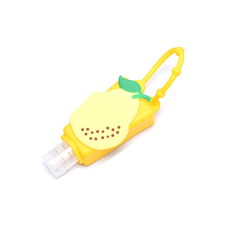 Funny Fruit Hand Soap Bottle Food Silicone Travel Portable Safe Gel Holder Hangable Liquid Soap Dispenser Mini Containers: Pear