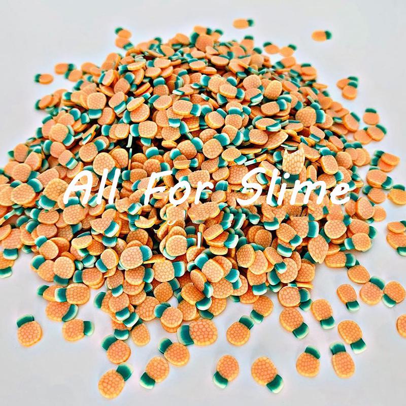 200Pcs Obst Scheiben Schleim Zusatzstoffe Weiche Fimo Scheiben für Nail art Schönheit Decor Schleim Füllstoff Supplies Charms Zubehör Spielzeug: 200Pcs Pineapple