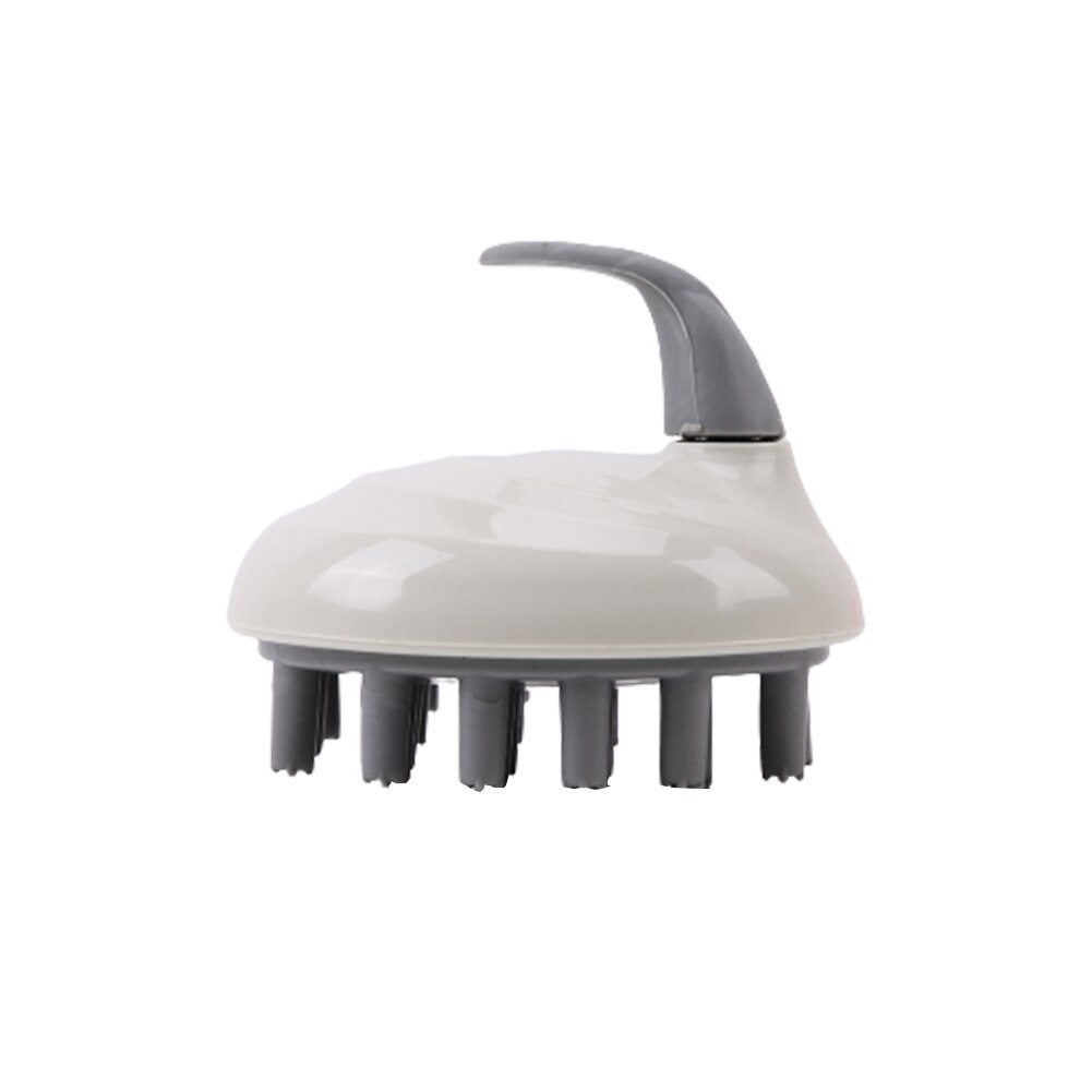 Kappers Professionele Siliconen Shampoo Hoofdhuid Massage Afslanken Borstel Draagbare Haar Wassen Kam Verhogen Bloedstroom Plastic: WHITE
