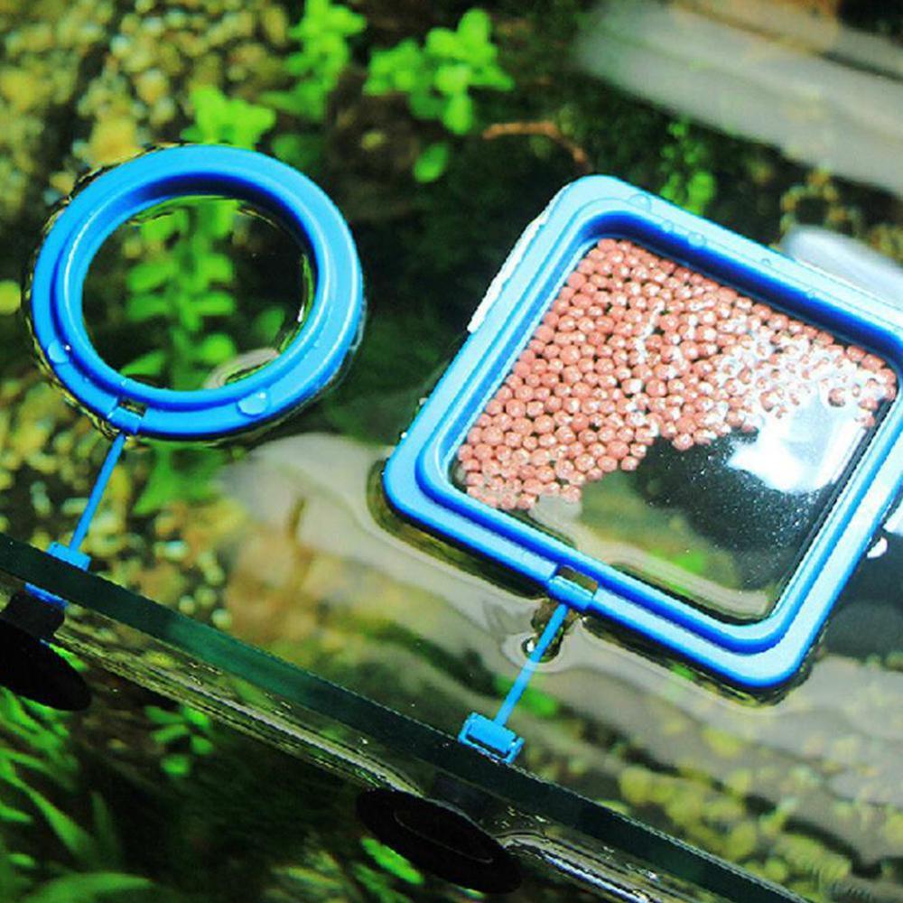 2Pcs Drijfvermogen Visvoer Feeding Ring Aquarium Aquarium Kleine Type Tropische Vis Feeder Voeden Cirkel Aquarium Accessoires