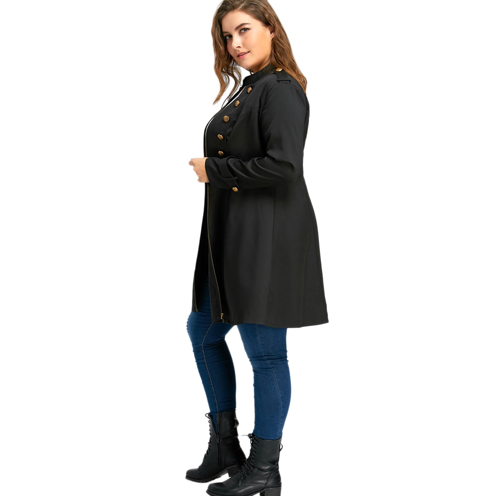 Wipalo Brand Plus Size Double Breasted Flare Lange Winter Vest Vrouwen Trenchcoat Oversize Grote Maat Jassen