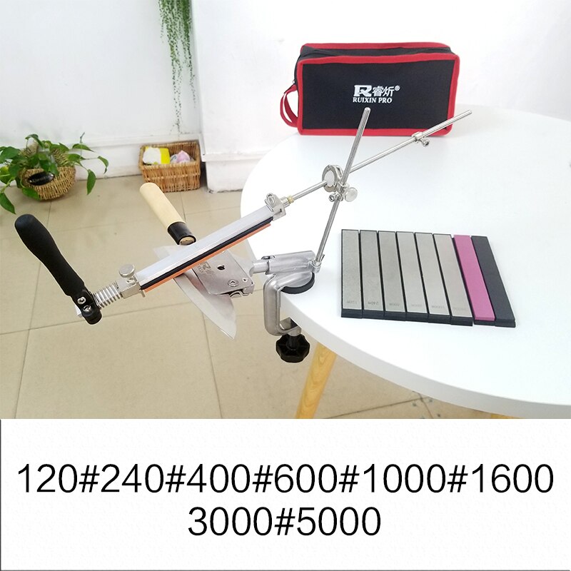 Ruixin pro affûtage pierre aiguiseur de couteau de supérieure dernier portable 360 degrés rotatif pince pointe diamant