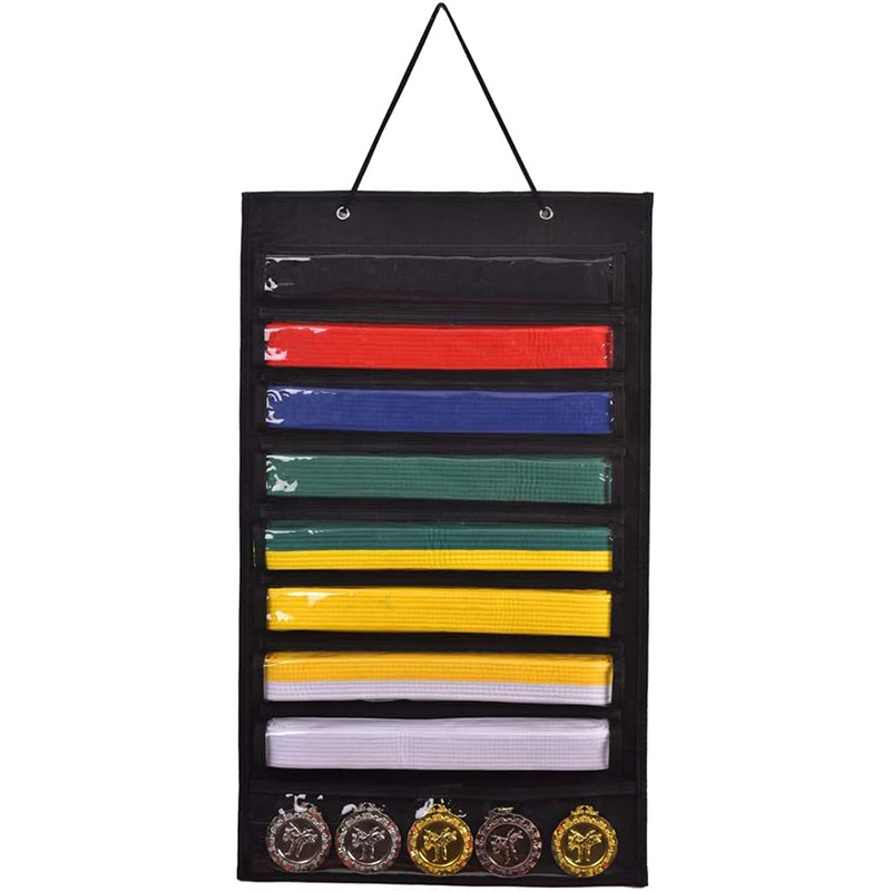 Martial Arts Riemen Organizer Karate Riem Display Houder Duurzaam Rek Muur Hangende Taekwondo Riem Opslag Voor Muay Thai Mma Judo: Bordeaux