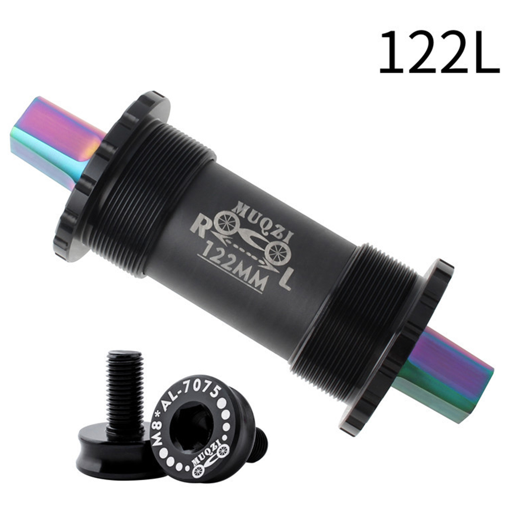 Titanium Alloy Bike Bottom Bracket 103/107/110/113/119/122mm Mountain Bike Road Bike Bottom Bracket Bicycle Parts: Dark Grey