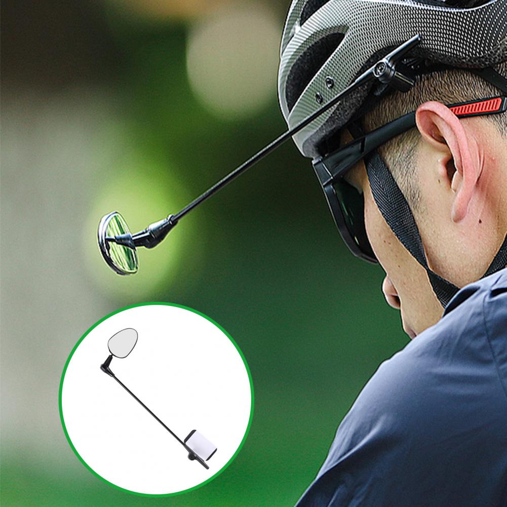 Foldable High Hardness Bike Helmet Mounted Rear-view Mirror for Road Bike