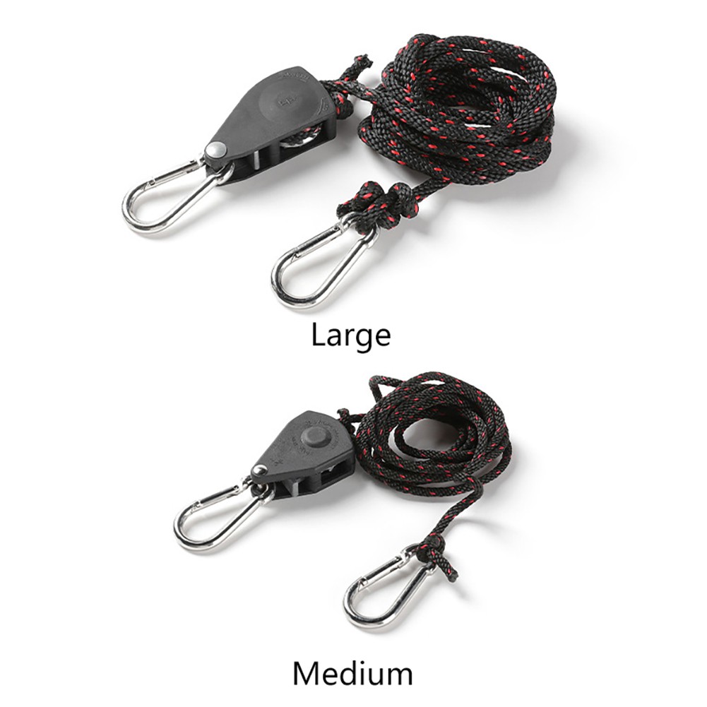 Nieuwkomers Katrol Zware Verstelbare Grow Light Ratchet Touw Hanger Yoyo Voor Camping Luifel Wind Touw Tent Vaste Gesp