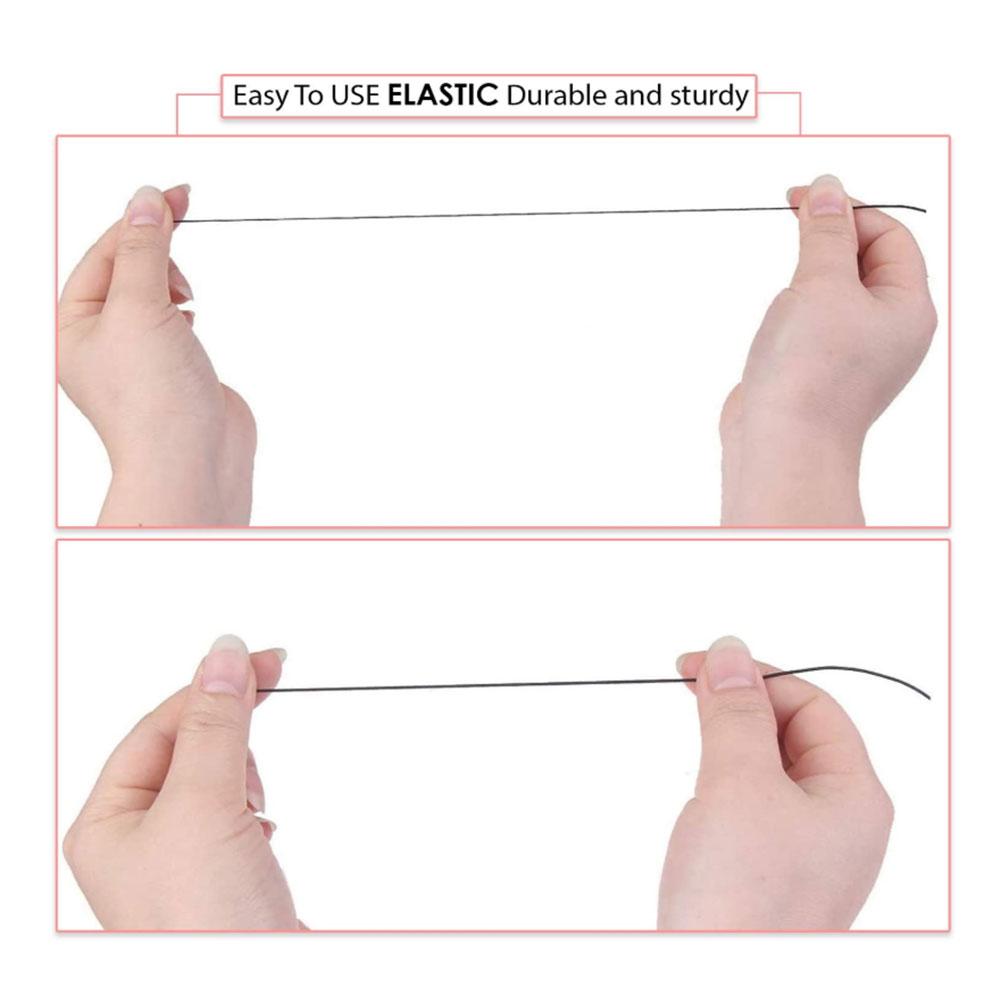 100-Meter Elastische Touw Stretch Lijn Kern-Bedekt Masker Elastische Touw Diy Sieraden Accessoires Hand-Kralen 1/2mm Elastisch Koord