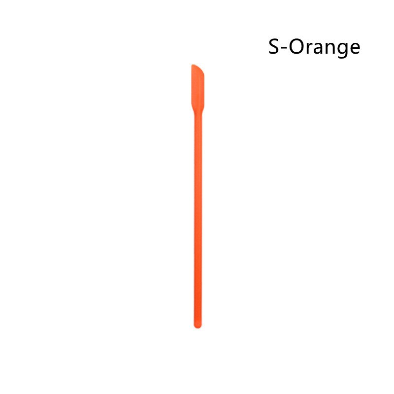 Mini spatule à pointe grattoir pour bouteille de maquillage, pour gâteau au beurre, Surface lisse, outil de cuisson, cuillère à mélanger le miel, 1 pièce: S-Orange