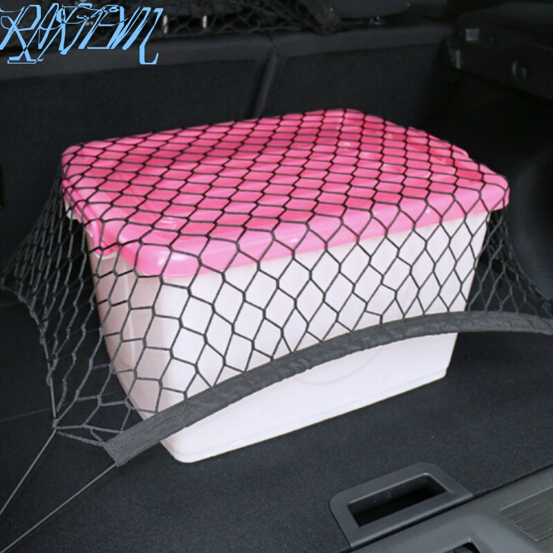 Red de organizador de almacenamiento de maletero trasero de nailon para coche Skoda Octavia A2 A5 A7 Fabia Rapid Superb Yeti Roomster