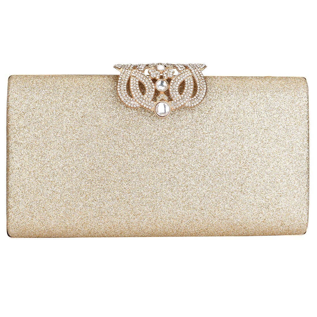 Sequin Clutch Bags For Women Evening Clutches Purse Female Party Bag Chain Rhinestone Shoulder Bag Pochette Femme: champagne