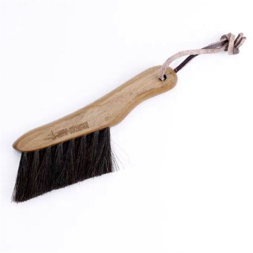 Koffie Borstel Walnoot Handvat Koffiemolen Machine Borstel Paard Haar Houten Stofborstel Cleaning Tools Voor Barista: A