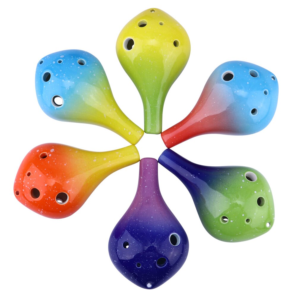 1 bouteille Style Ocarina Premium pratique grand 6 trous Ocarina Instrument de musique en céramique Ocarina pour débutants