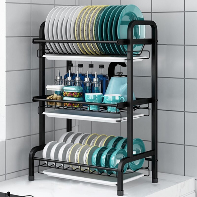 Półka kuchenna ze stali nierdzewnej organizator nad zlewem suszarka robić naczyń uchwyt opróżniania półka robić przechowywania organizator wysokiej jakości: 3