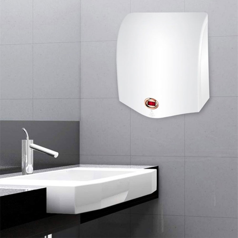 Intelligent Hotel Hand Dryer Fully Automatic Infrared Hand Dryer Commercial Temperature Display secador pared hotel