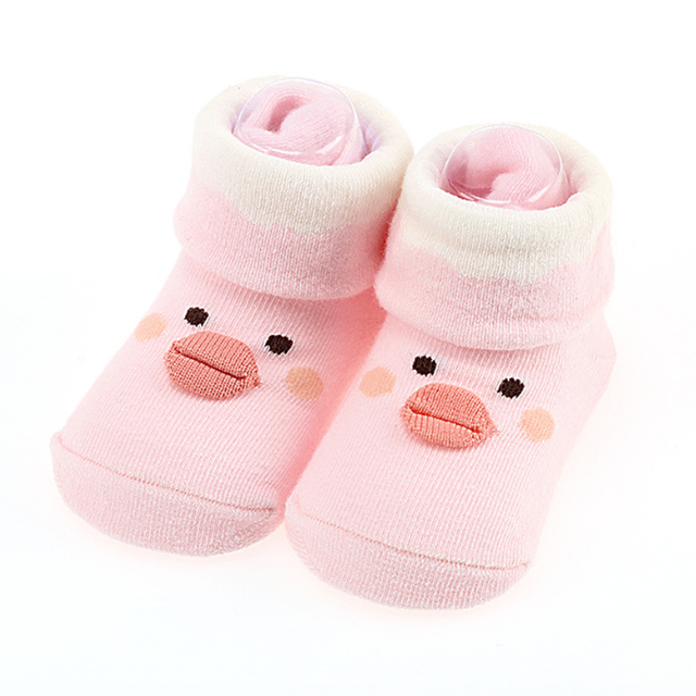 Neue Baby socken 0-12 monate Karikatur Baby fuß socken für jungen und mädchen: Rosa