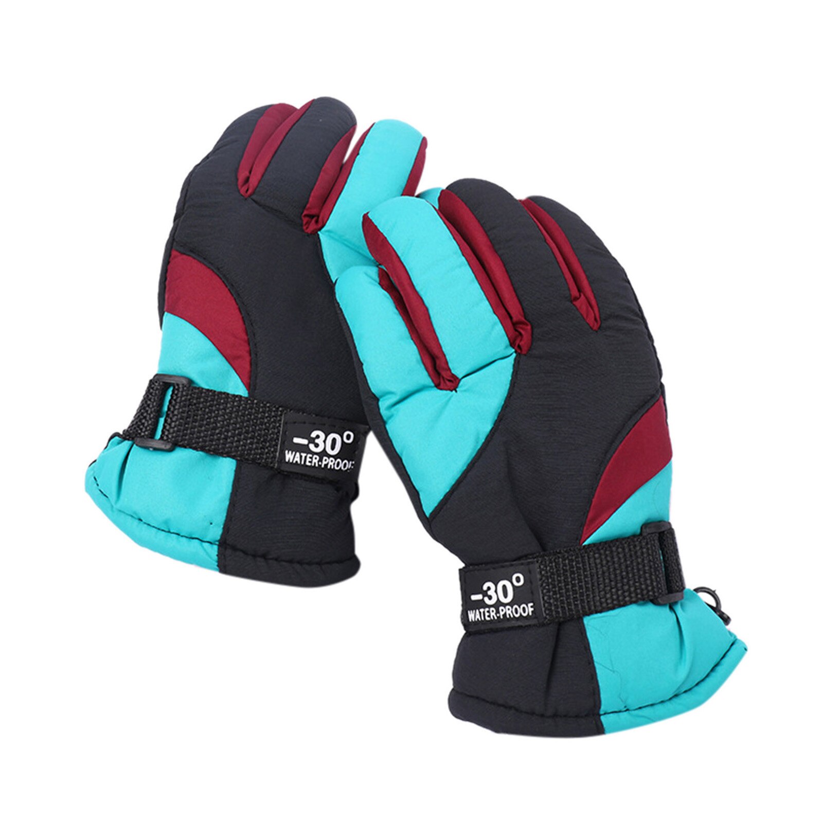 Winter Handschuhe Für freundlicher Jungen Mädchen Schnee Winddicht Fäustlinge Radfahren Fahrrad Fahrrad draussen Camping Sport Ski Warme Handschuhe 19-24 monat: hell Blau 