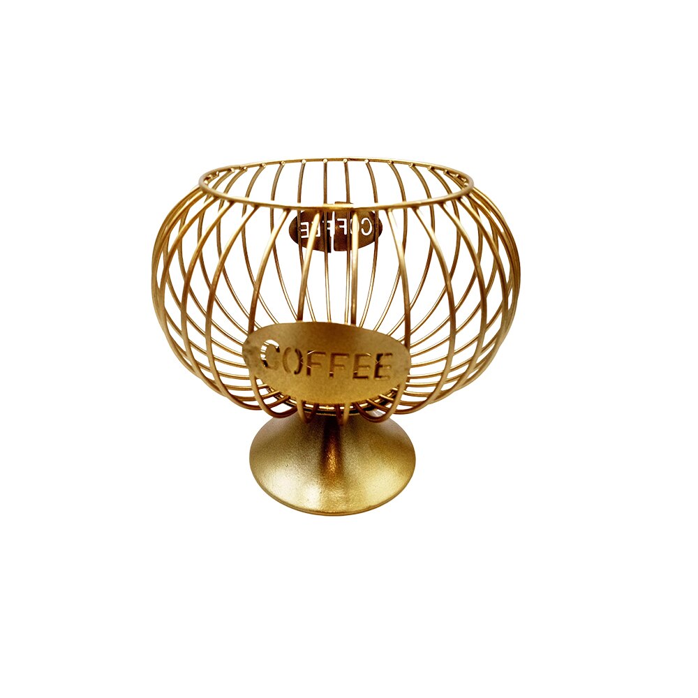 Coffee Pod Holder For Dolce Gusto Nespresso Lavazza Capsule Display Capsule Rack Matel Tower Stand Storage Shelves Nice: Large Gold