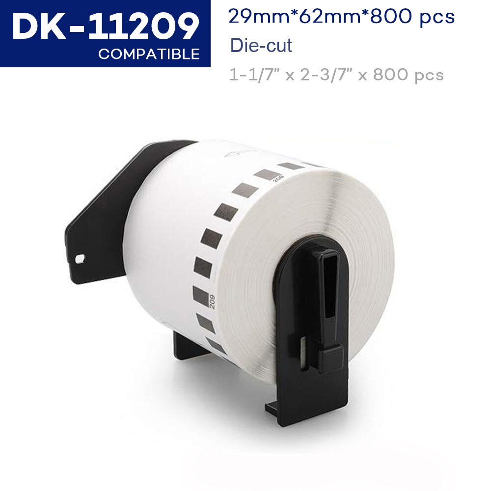 DK 1Roll Series Thermal Paper Compatible for Brother Label Printer White Paper DK22205 DK-22205 DK-11201 DK-11208 DK-11204: DK-11209