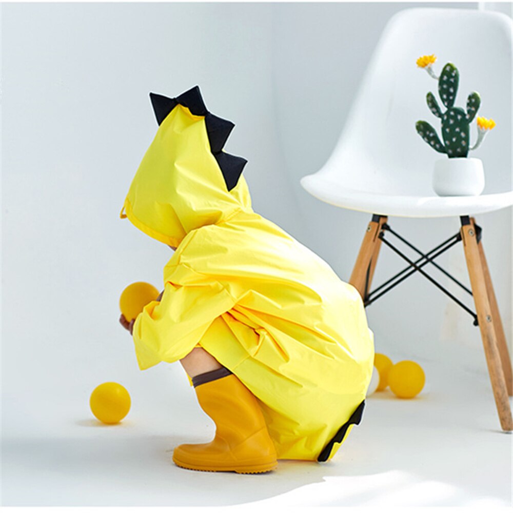 Manteau imperméable en Polyester pour bébé, mignon dinosaure, imperméable pour l'extérieur, Poncho pour enfants, garçons et filles, veste de pluie
