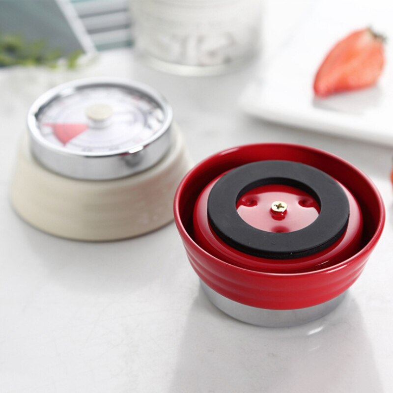 Stainless Steel Kitchen Timer Alarm Cooking Alarm Magnet Round Shape 60 Minutes Novelty Countdown Cooking Clock Time Reminder