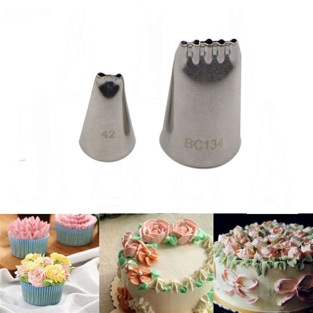 LIMITOOLS Stainless Steel Flower Tips Cake Nozzle Cupcake Sugar Crafting Icing Piping Nozzles Pastry Tool Kitchen accessori