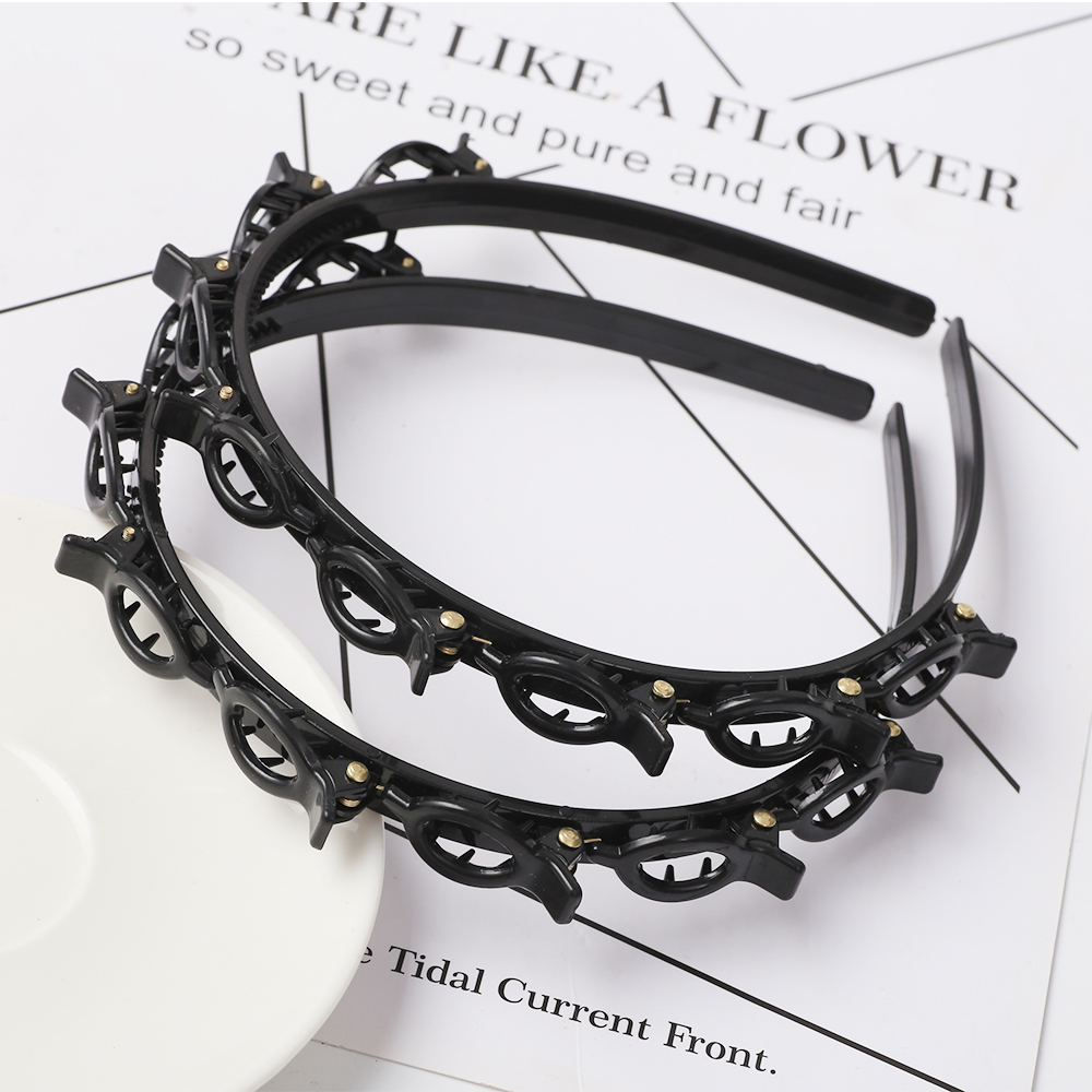 Unisex Alice Hairband Headband Men Women Sports Hair Band Hoop Metal Hoop Double Bangs Hairstyle Hairpin Hair Accessories: WHITE