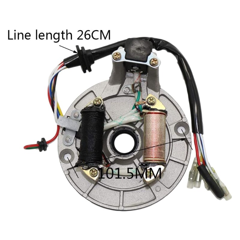 2 Coil Ignition Magneto Stator Plate for 50cc 70cc 90cc 110cc 125cc Taotao Kazuma SSR Baja ATV Quad Dirt Kick Bike 4 Wheele M7DA