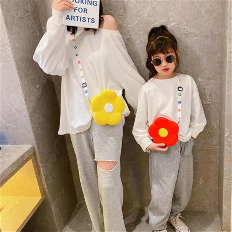 1Pcs Silicone Leuke Bloem Kinderen Tassen Portemonnee Prinses Zak Voor Baby Gril Party Beach Zomer