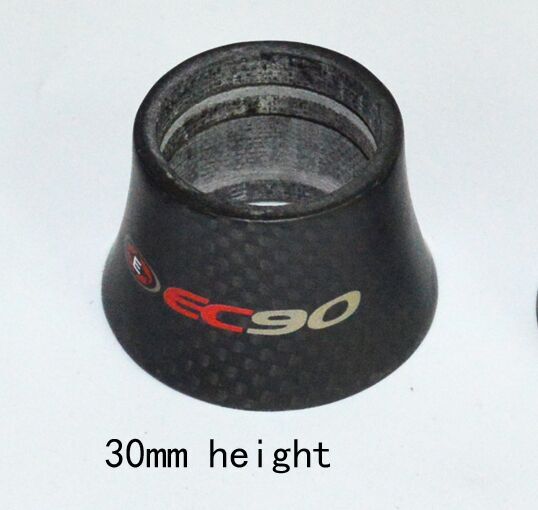 Horquilla espaciadora para bicicleta, pieza de fibra de carbono mate, sin logotipo, 20mm, 30mm, 40mm: Rojo