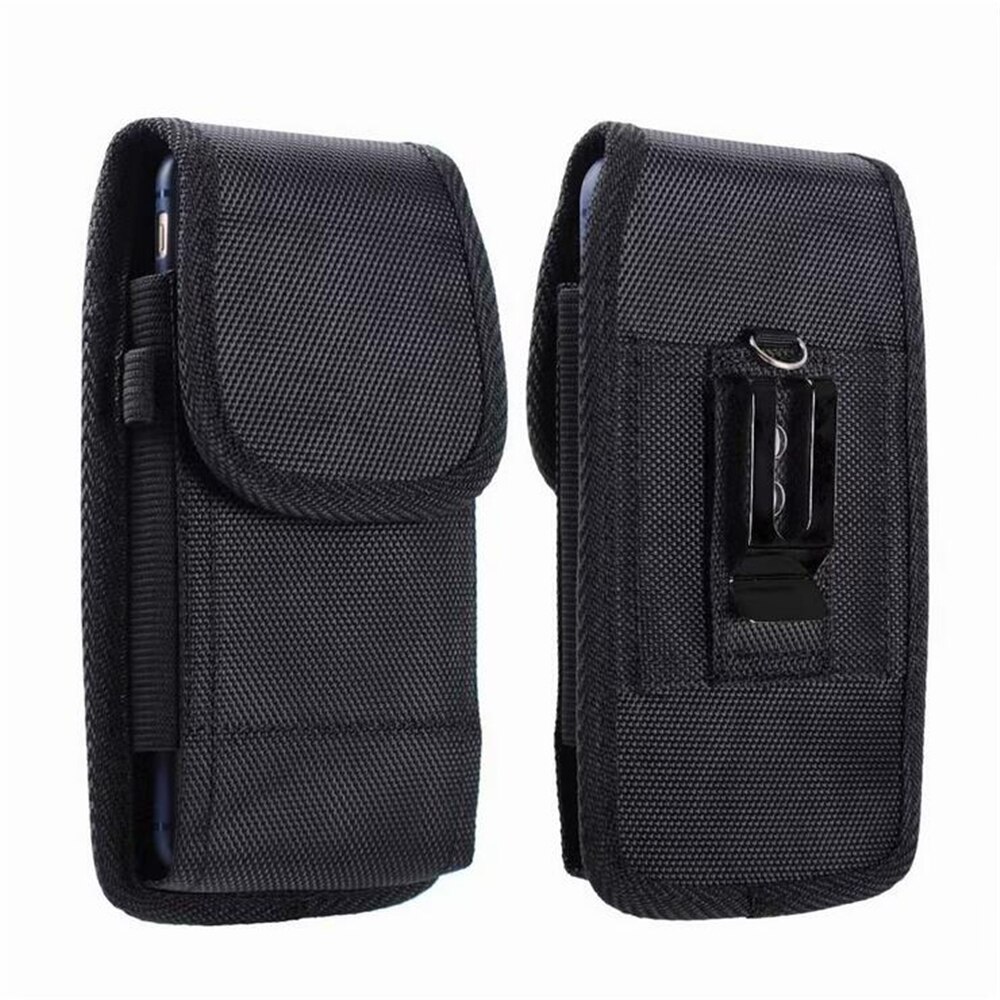 Universal Vertical Phone Bag Pouch For iPhone 11 Pro Xr Xs Max X 8 7 6 6S Plus Case Belt Clip Holster Oxford cloth Cover