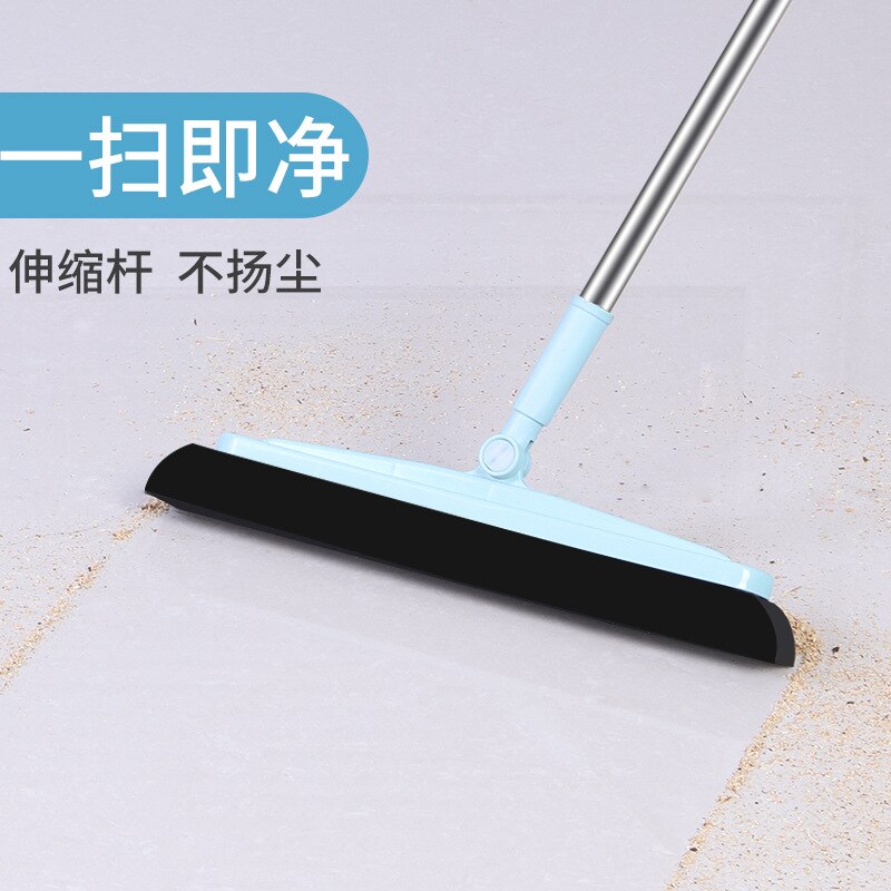 Dust-free broom Household dust remover Single broom Special broom for sweeping hair on wooden floor Telescopic broom