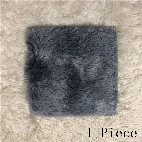 RAYUAN Abstufung Polyester Wildleder Plüsch zottelig Teppich DIY Puzzle matt Warme Weiche Bereich Teppich Anti Unterhose freundlicher Baby Spielen Matten playmat: grau / 30x30cm