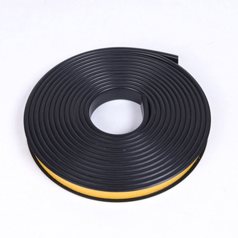 Self-Adhesive Edge Banding Tape Furniture Wood Board Cabinet Table Chair Protector Cover U-Shaped Silicone Rubber Seal Strip: black / 18mm
