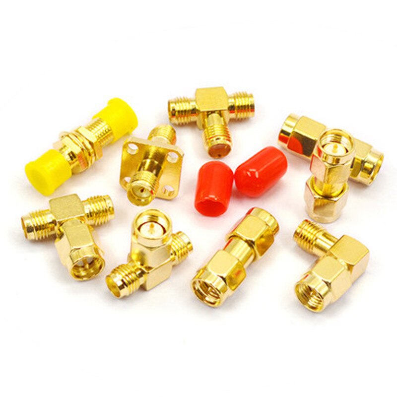 RP SMA adaptateur macho un hembra RP SMA adaptateur macho hembra RF Coaxial acoplamiento barril de nuez convertidor de nuez convertidor
