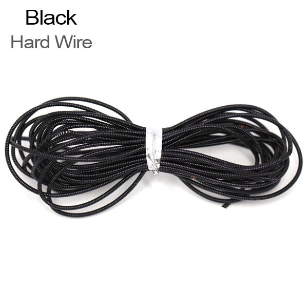 10g French Bullion Hard Wire 1MM Embroidery Thread Gimp Sewing Gold Work Copper Wire Handmade Jewelry Making Канитель жесткая: Hard Wire- Black
