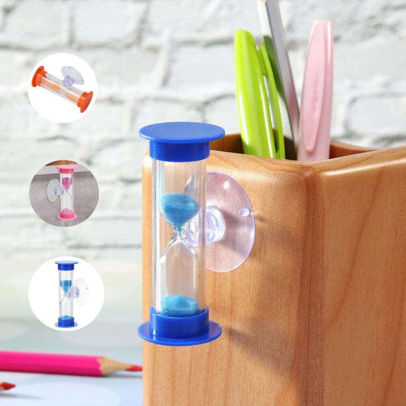 2/3 Minuten Zandlopers Creatieve Plastic Desktop Kinderen Tanden Borstelen Timer Met Zuignap Tijd Speelgoed Woondecoratie