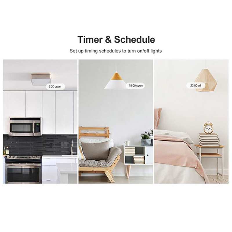 Multi Control Light Switch Smart Light Switch 3 Gang Touchable for House for Office Building for Apartment for Family