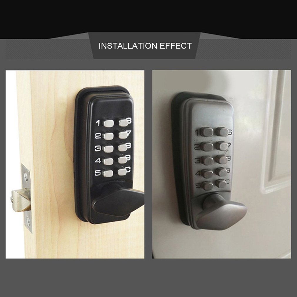 Digital Password Door Lock Mechanical Code Keyless Entry Door Lock Waterproof Generation Password Electronic Lock LESHP