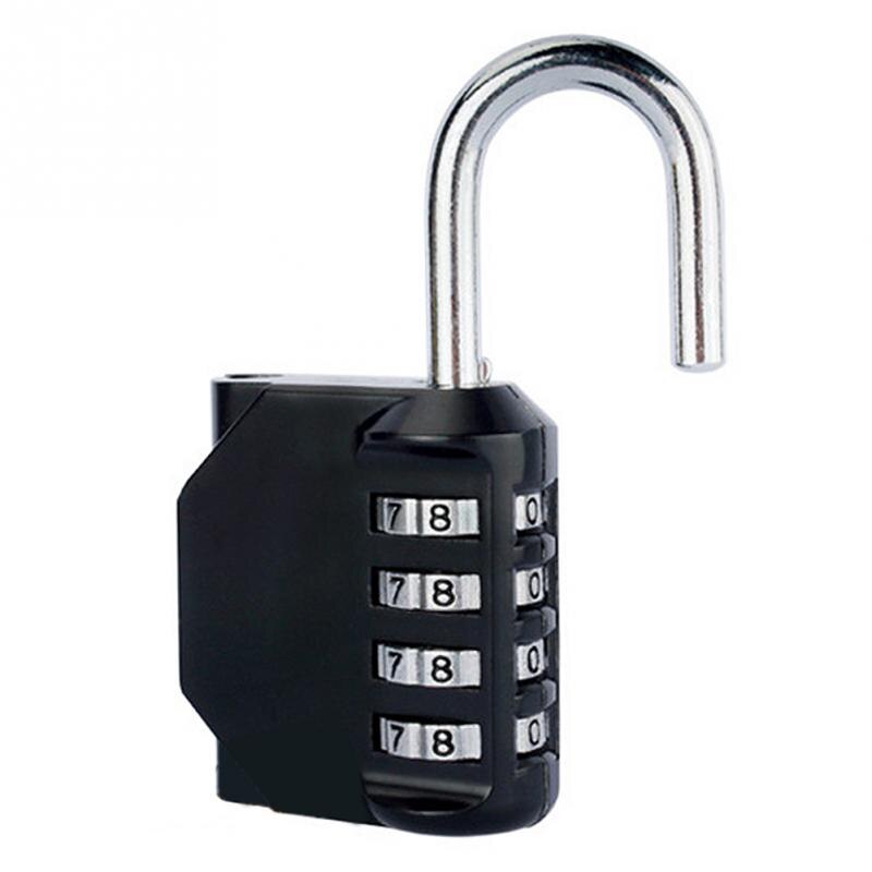2Pcs Combination Lock 4 Digit Anti Rust Padlock Set Weatherproof Padlock Gate Gym Outdoor Storage Lock