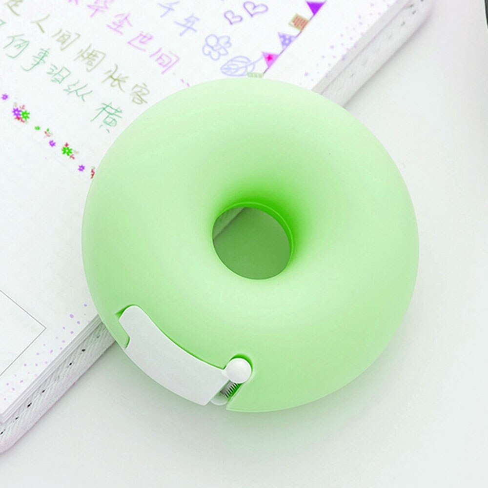 Godteri farge maskeringstape dispenser av kjærlighet hjerte smultring form washi tape cutter kontorrekvisita: 2