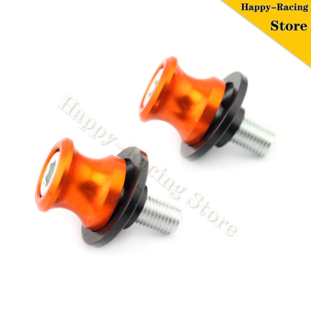 Tornillo de soporte de cadena Swingarm Spools Crash Slider para KTM DUKE RC 125 200 250 390 accesorios de motocicleta, piezas de soporte 10mm tallado