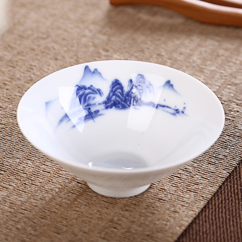 Jingdezhen Thee Set Handgeschilderde Kopje Thee Puer Zwarte Thee Tieguanyin Keramische Kleine Kopjes Chinese Huishoudelijke Theewaar: landscape