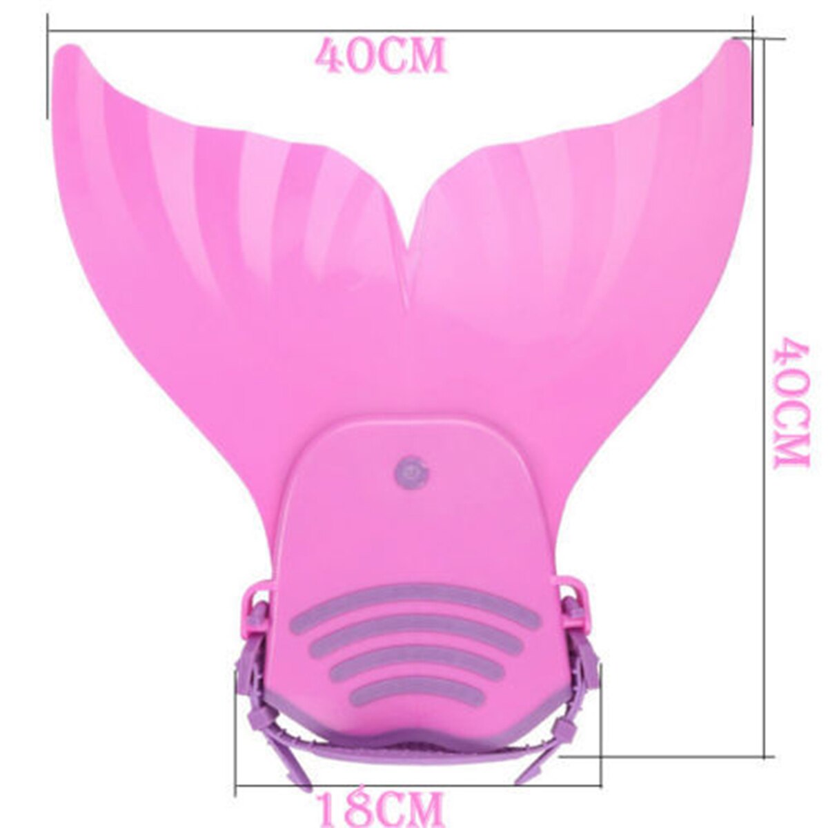 One Piece Whale Tail Fins Cartoon Mermaid Shaped Fins Children Swimming Training Fins