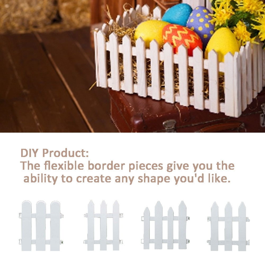 Christmas Tree Fence Courtyard Flower Garden Vegetable Indoor Garden Fence Kindergarten Showcase White Decor