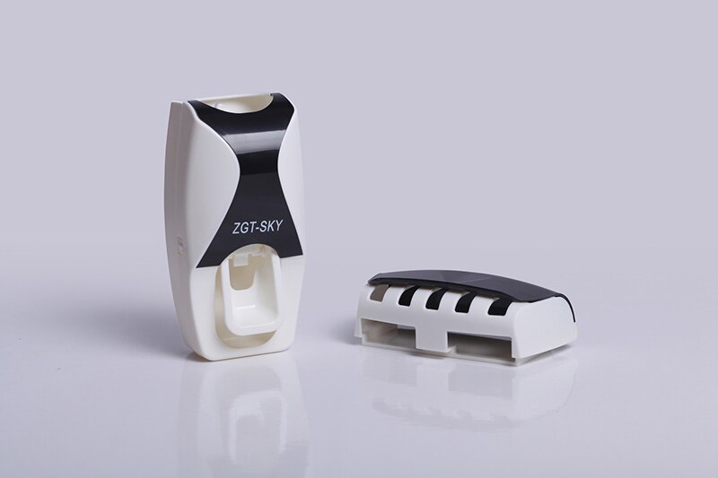 Distributeur automatique de dentifrice, 5 pièces, presse-dentifrice, étagères de salle de bain, accessoires de bain, porte-brosse à dents, montage mural: 01