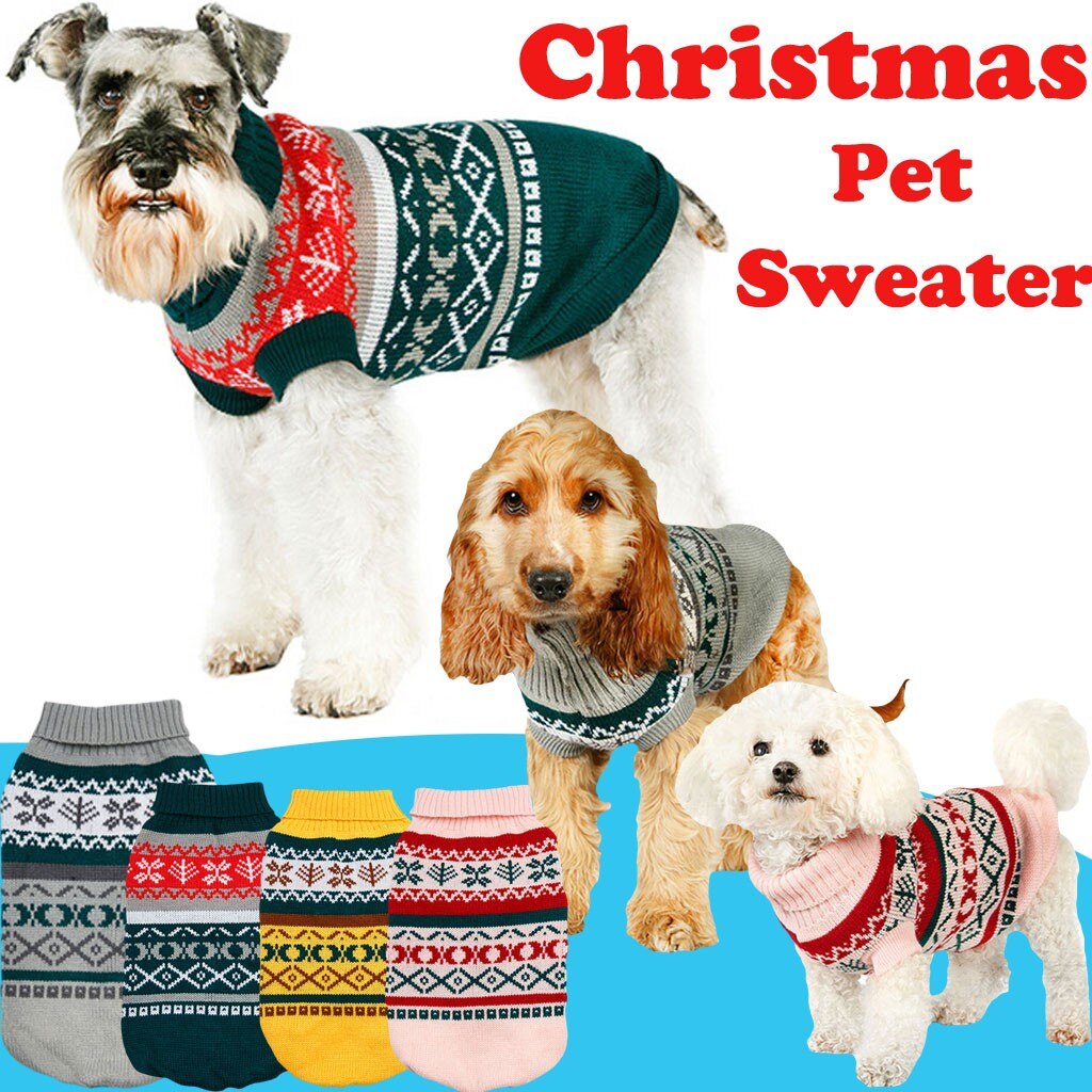 Vêtements pour animaux de compagnie hiver chien pull mignon chien vêtements pull chiot chemise doux manteaux pour animaux de compagnie noël wapiti vêtements pour petit chien moyen
