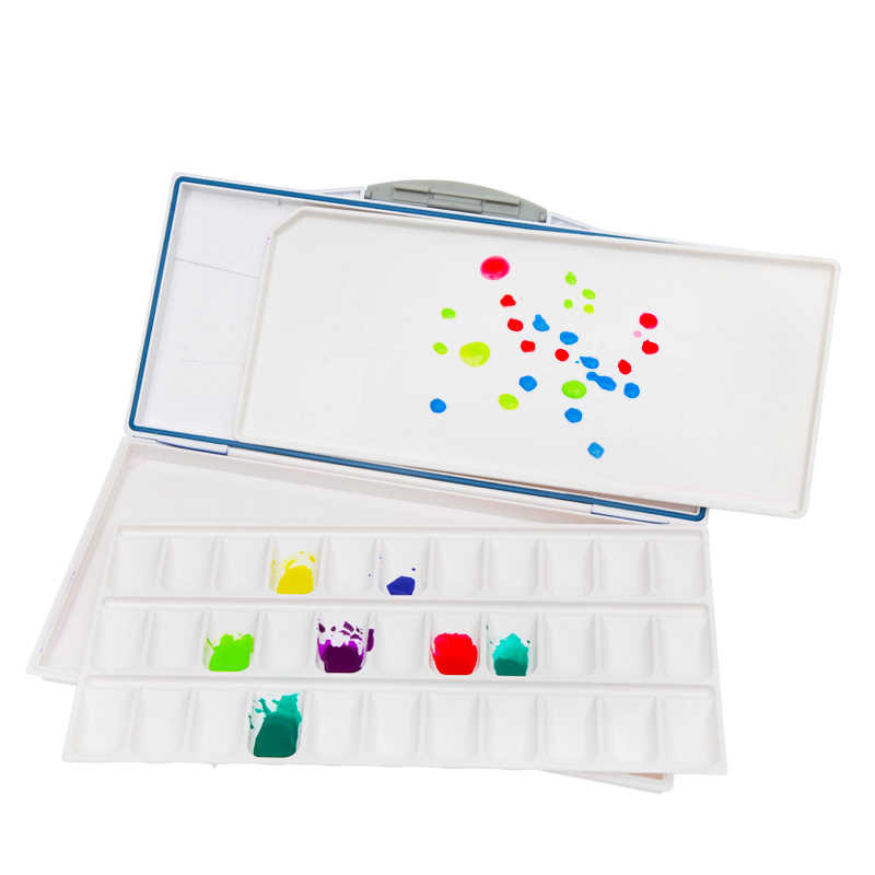 Paleta de acuarela MIJELLO Artist 33, fusión de 33 colores, gran capacidad, MWP-3033 hidratante, mantiene las pinturas frescas para