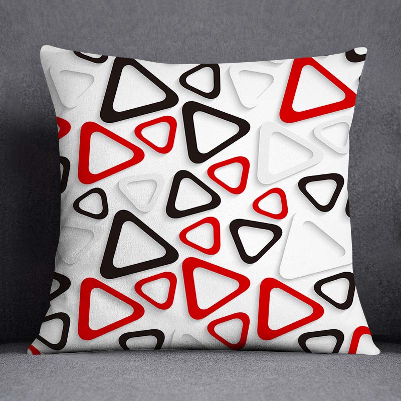 Quadratischer Kissenbezug mit abstraktem geometrischem Muster für Zuhause, Wohnzimmer, Sofa, Schlafzimmer, Dekorationskissen