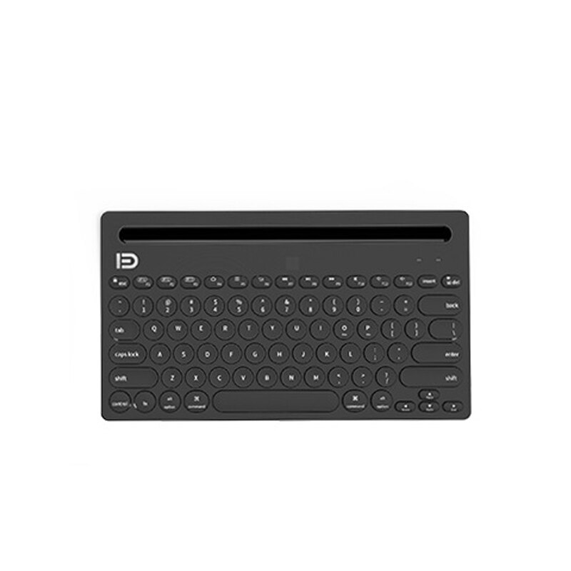 Mini Draadloze Toetsenbord Bluetooth Toetsenbord Voor Ipad Telefoon Tablet Rubber Keycaps Oplaadbare Toetsenbord Voor Android Ios Windows: Black