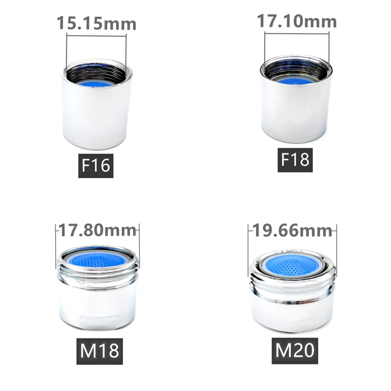 Wasourlf- Aireador de grifo de ahorro de agua M16 M18 M20, accesorios de grifo de rosca macho hembra, reemplazo de filtración de cocina para baño